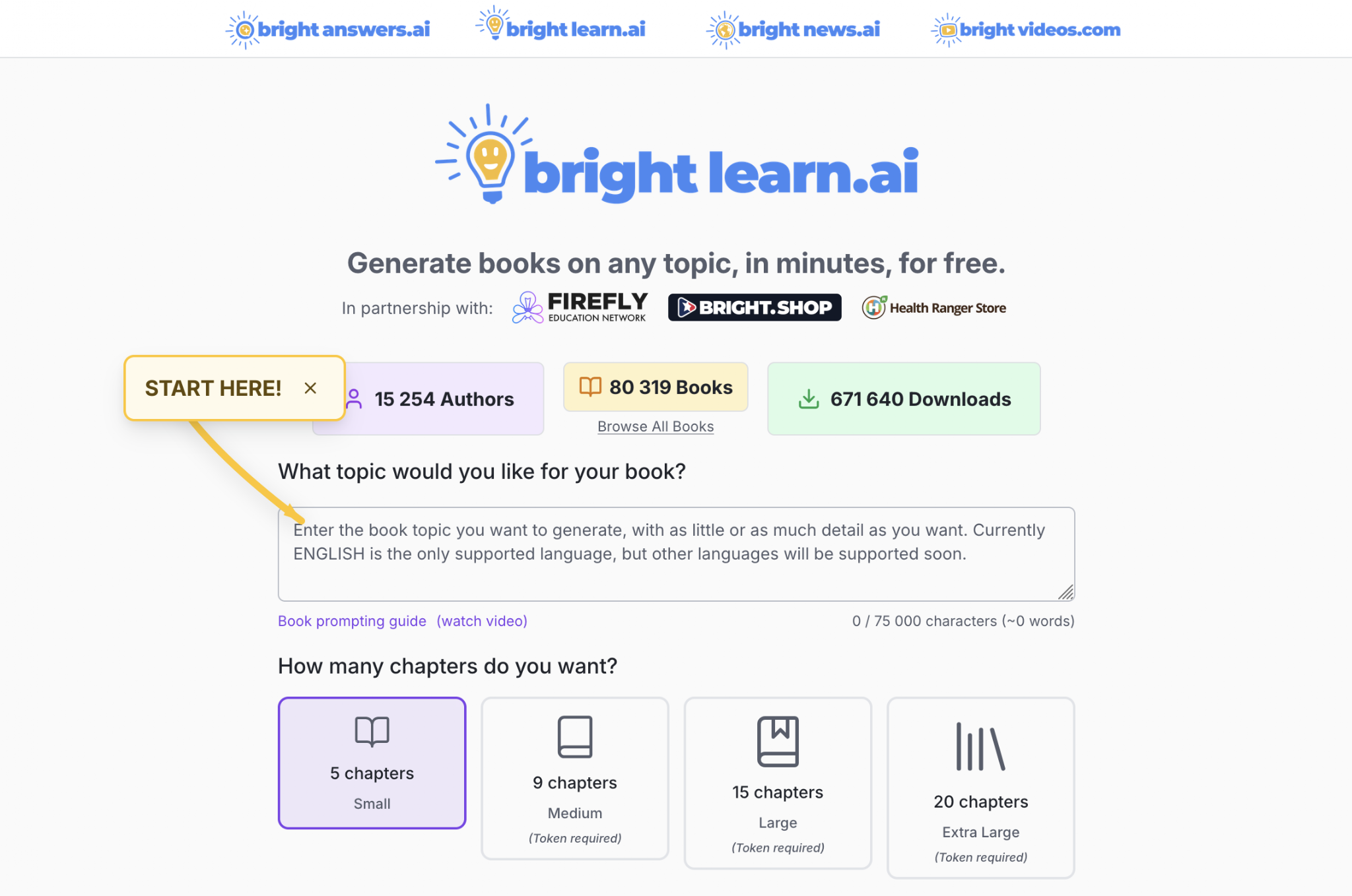 Brightlearn.ai homepage