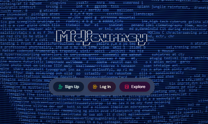 Midjourney homepage